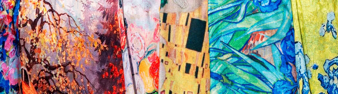 Close-up of vibrant textile printing detail and precision