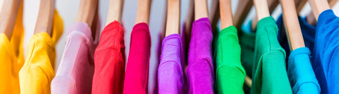 Vibrant custom apparel blanks ready for printing and embroidery